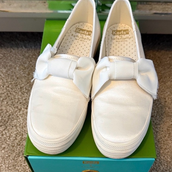 Keds X Kate Spade Shoes - Keds Women's White Sneakers with Bow